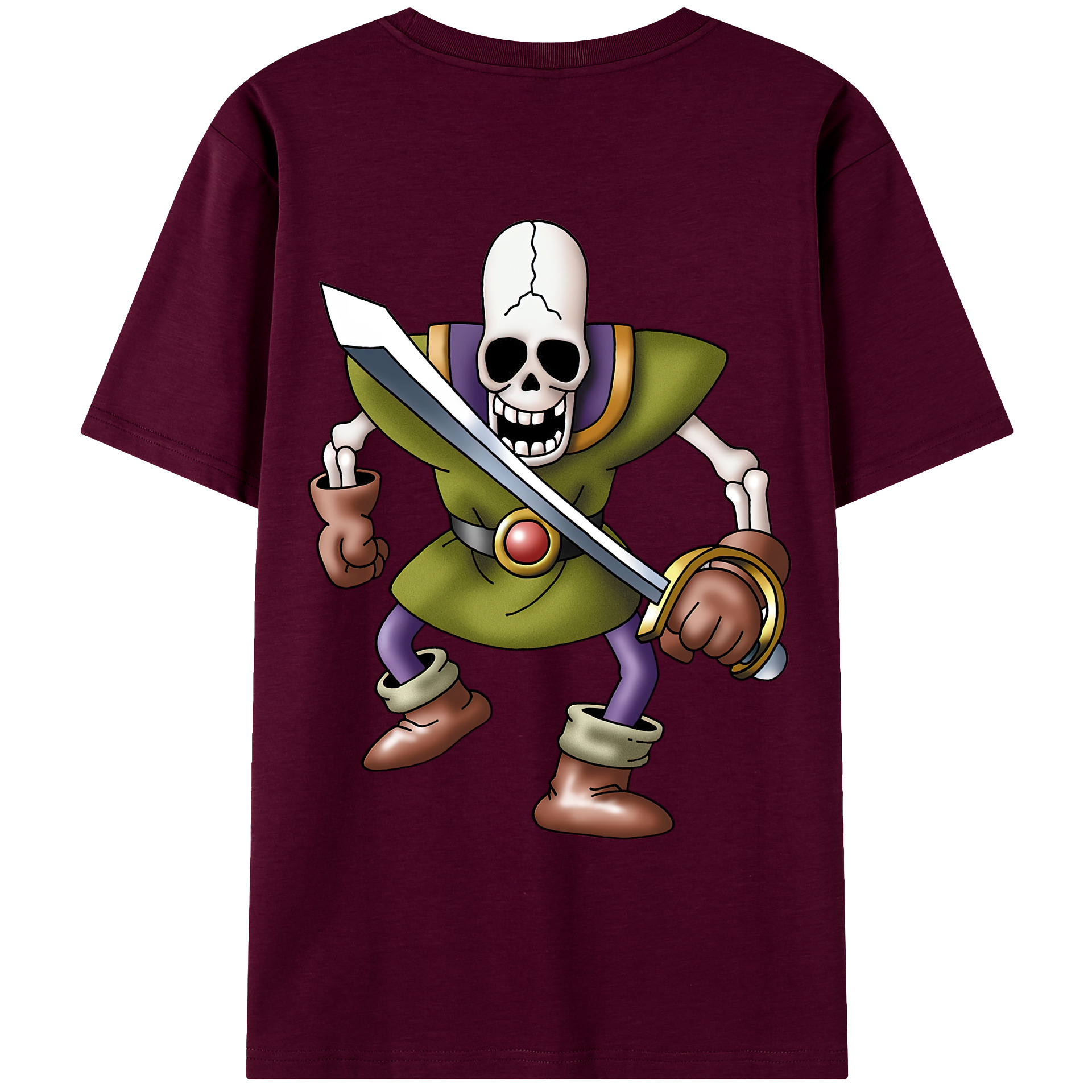 （画像用） ドラゴンクエスト Doragon Kuesuto Dragon Quest レディース半袖Tシャツ(バックプリント)